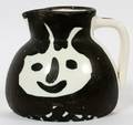 PABLO PICASSO GLAZED CERAMIC HEADS PITCHER