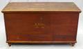 B MILLER AMERICAN DRESSER TRUNK C 1900