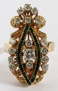 DIAMONDAND EMERALD RING