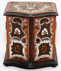 FRENCH MARQUETRY MINIATURE CABINET 19TH C