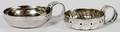 FRENCH SILVER WINE TASTERS LATE 18TH19TH C TWO