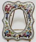 ITALIAN MICROMOSAIC EASEL BACK PICTURE FRAME