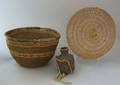 California twined basketry bowl 19th c