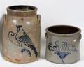 ES WILSON STONEWARE CROCK  ANOTHER 19TH C TWO