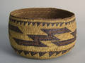 California polychromed twined basketry bowl 19th c
