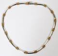 14KT GOLD  SILVER LADYS NECKLACE