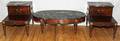 FEDERAL STYLE MARBLE TOP TABLES 3 PCS