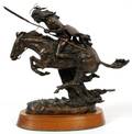 AFTER FREDERIC REMINGTON BRONZE SCULPTURE