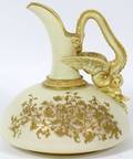 ROYAL WORCESTER PORCELAIN EWER C 1886