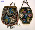 Two Eastern Woodlands beaded cloth purses ca 1900
