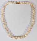 99 12 MM SILVER CREAM COLOR PEARL NECKLACE