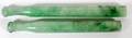 CHINESE PALE GREEN JADE CHEROOT HOLDERS TWO  5