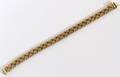 ITALY 14 KT YELLOW GOLD BRAIDED BRACELET