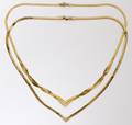 ITALIAN 14KT YELLOW GOLD NECKLACES TWO