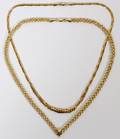 14KT YELLOW GOLD NECKLACES TWO