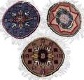 BOKHARA WOOL  SILK MATS THREE