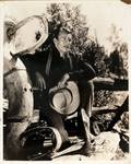 JOHN WAYNE AUTOGRAPHED BLACK AND WHITE PHOTO C1945