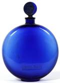 LALIQUE DANS LA NUIT COBALT GLASS PERFUME BOTTLE