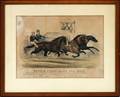 CURRIER  IVES LITHOGRAPH 19TH C VISIBLE