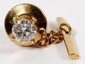14KT YELLOW GOLD  DIAMOND TIE TAC