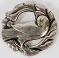 GEORG JENSEN STERLING DOVE BROOCH C 1940
