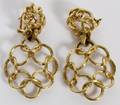18KT YELLOW GOLD EARRINGS PAIR