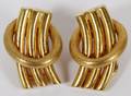 ITALIAN 18KT YELLOW GOLD EARCLIPS PAIR