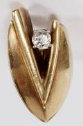 14KT YELLOW GOLD  35CT DIAMOND RING