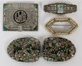 STERLING BROOCHES  CLIPS C 1930S FOUR
