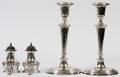 SHEFFIELD PLATE CANDLESTICKS PAIR
