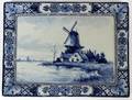 HAND PAINTED SMALL DELFT POTTERY PLAQUE