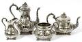MARTIN HALL  CO SILVERPLATE TEA  COFFEE SET