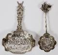 DUTCH SILVER NUT SPOONS C 1900 TWO