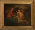 AFTER CORREGGIO FRAMED PRINT ON BOARD