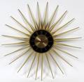ATOMIC RETRO ELGIN SUNBURST WALL CLOCK C1960