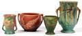 ROSEVILLE POTTERY VASES  JARDINIRE FOUR