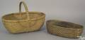 Pennsylvania rye straw basket 19th c