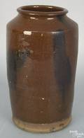 American redware crock 19th c