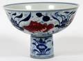 CHINESE PORCELAIN PEDESTAL BOWL
