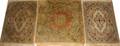 KERMAN PERSIAN HAND WOVEN WOOL MATS THREE