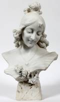 ITALIAN MARBLE BUST 20TH C TOTAL