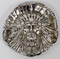 UNGER BROS STERLING INDIAN HEAD ASHTRAY C 1905