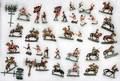 LEAD SOLDIERS MOUNTED AND INFANTRY 36 PCS