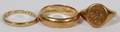 14KT YELLOW GOLD RINGS THREE
