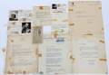 CELEBRITY AUTOGRAPHS  SIGNED LETTERS C1960S 13 PC