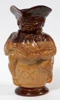 DOULTON LAMBETH STONEWARE TOBY JUG LATE 19TH C