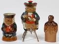 ROYAL DOULTON LAMBETH STONEWARE FIGURAL VESSELS