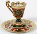 ROYAL VIENNA AUSTRIAN PORCELAIN CUP  SAUCER