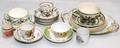 ENGLISH PORCELAIN WARE 19THEARY 20TH C 19 PIECES