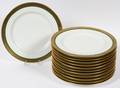 BERNARDAUD  CO LIMOGES PORCELAIN DINNER PLATES